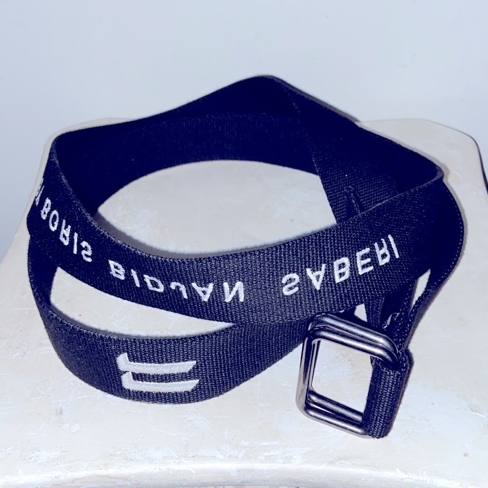 11 by Boris Bidjan Saberi stitched 🧵 logo canvas belt techwear OS unisex NWT